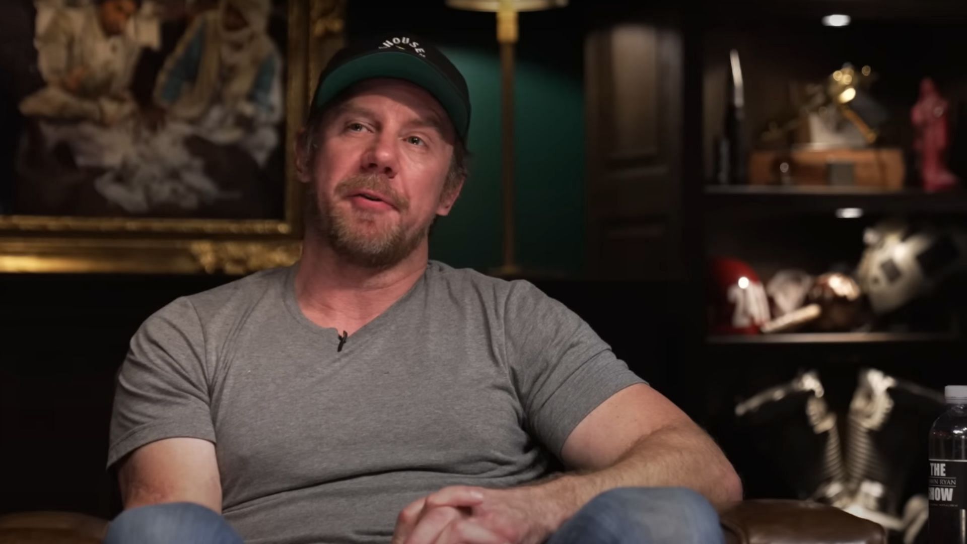 Grey on an interview about the show (Image via YouTube/Shawn Ryan Show)